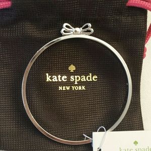 Kate Spade NWT Silver Tone Bow Bracelet